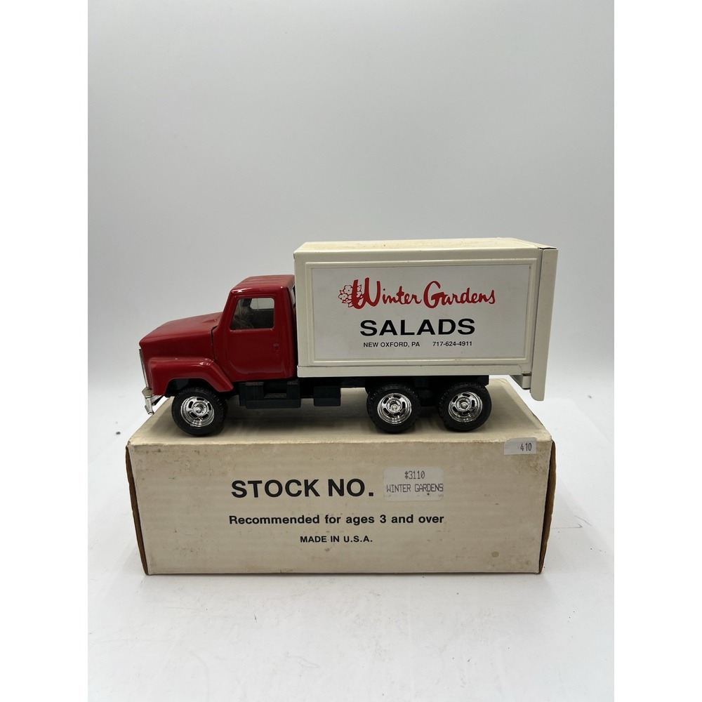 Vintage ERTL #3110 Winter Gardens Salads Delivery Truck 1991 USA Made w/ Box